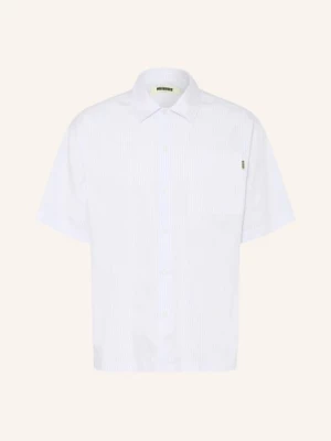 Obrázek produktu Woodbird Košile S Krátkým Rukávem Wbwang Comfort Fit bílá / tmavě modrá / černá