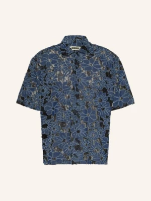 Obrázek produktu Woodbird Košile S Krátkým Rukávem Wbwang Loose Fit Z Kombinace Materiálů tmavě modrá / modrá