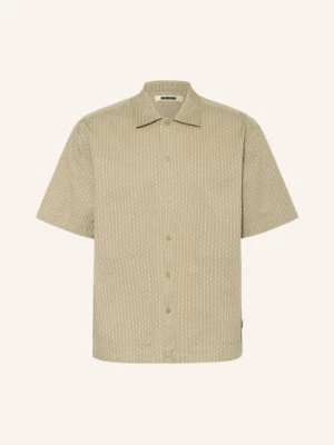 Obrázek produktu Woodbird Košile S Krátkým Rukávem Wbwang Shiko Comfort Fit světle hnědá / krémová
