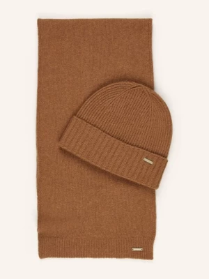 Obrázek produktu Woolrich Sada: Šála A Čepice S Dárkovou Krabičkou hnědá