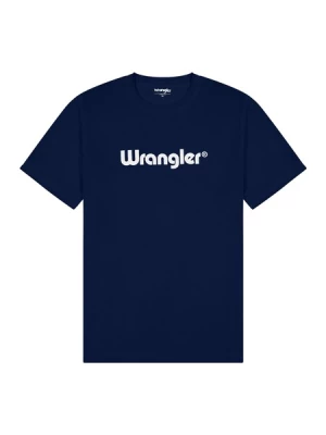 Obrázek produktu WRANGLER Tričko 'LOGO TEE'  marine modrá / bílá