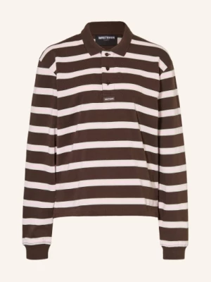 Obrázek produktu Wrstbhvr Jerseyové Polo Tričko Seth tmavě hnědá / růžová / bílá