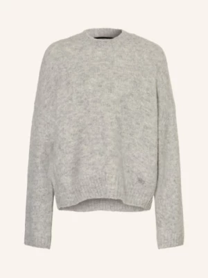 Obrázek produktu Wrstbhvr Oversized Svetr Enci S Alpakou šedá / bílá