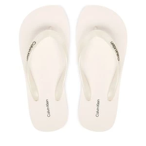 Obrázek produktu Žabky Calvin Klein Arwa - Metallic Pearlised Flip Flops HW0HW02956 Bílá