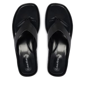 Obrázek produktu Žabky Calvin Klein Block Heel Sndl Thong Lth HW0HW02913 Černá