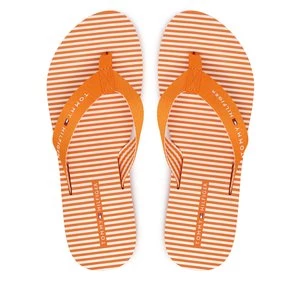 Obrázek produktu Žabky Tommy Hilfiger Th Ithaca Stripe Summer Sandal FW0FW09192 Oranžová