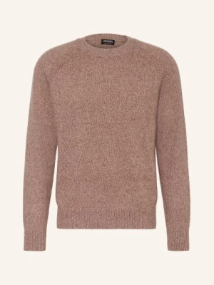 Obrázek produktu Zegna Kašmírový Svetr Oasi starorůžová / hnědá