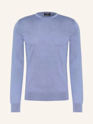 Obrázek produktu Zegna Kašmírový Svetr S Hedvábím modrá