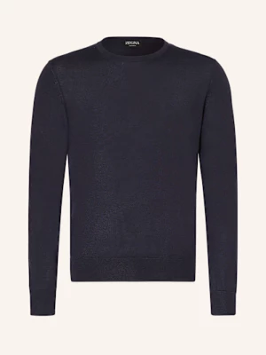 Obrázek produktu Zegna Kašmírový Svetr S Hedvábím tmavě modrá