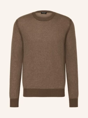 Obrázek produktu Zegna Kašmírový Svetr světle hnědá / hnědá