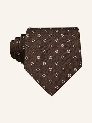Obrázek produktu Zegna Kravata tmavě hnědá / bílá / modrá