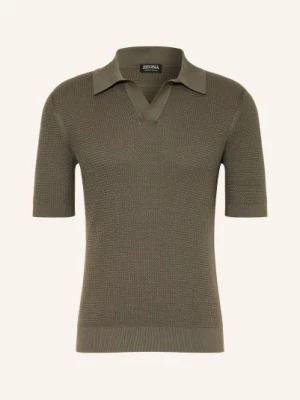 Obrázek produktu Zegna Pletené Polo Tričko khaki
