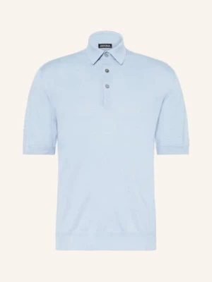 Obrázek produktu Zegna Pletené Polo Tričko S Hedvábím tmavě modrá