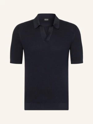 Obrázek produktu Zegna Pletené Polo Tričko tmavě modrá