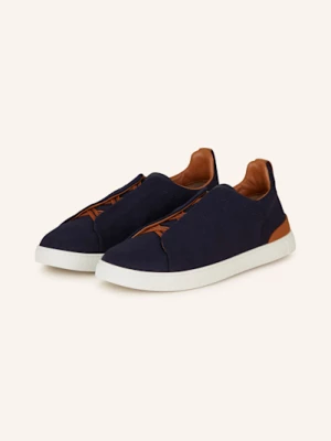 Obrázek produktu Zegna Slip-On Sneakersy Triple Stitch tmavě modrá