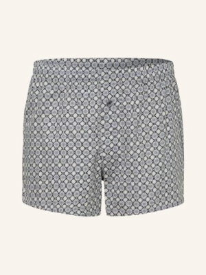 Obrázek produktu Zimmerli Boxerky Cotton Sateen Print světle šedá / modrá / černá