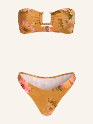 Obrázek produktu Zimmermann Bikiny S Bandeau Mahon Bamboo tmavě žlutá / tmavě oranžová / zelená