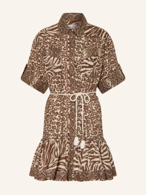 Obrázek produktu Zimmermann Košilové Šaty Wanderlust hnědá / světle hnědá