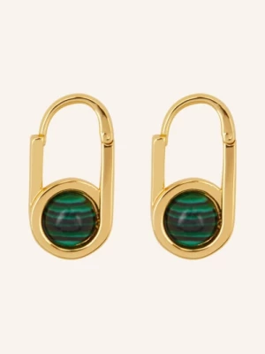Obrázek produktu Zimmermann Náušnice Twisted Pin zlatá / zelená