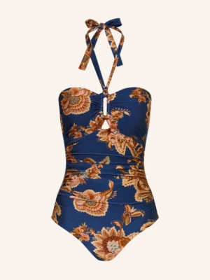 Obrázek produktu Zimmermann Neckholder Plavky Aster modrá / světle hnědá / lososová