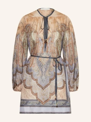 Obrázek produktu Zimmermann Plážové Šaty Wanderlust modrá / hnědá / tyrkysová