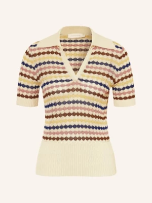 Obrázek produktu Zimmermann Pletené Polo Tričko krémová / tmavě hnědá / tmavě modrá