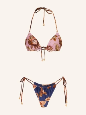 Obrázek produktu Zimmermann Trojúhelníkové Bikiny Aster tmavě modrá / starorůžová / béžová