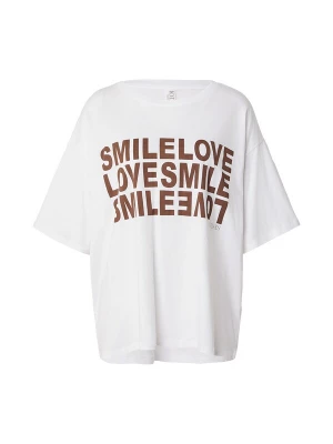 Obrázek produktu 10Days Tričko 'Smile Love Tee' tmavě hnědá / bílá