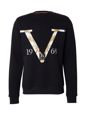 Obrázek produktu 19V69 ITALIA Mikina 'Nico Old Baroque' žlutá / černá / bílá