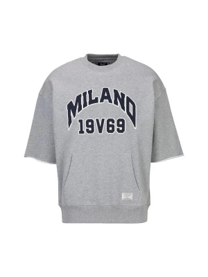 Obrázek produktu 19V69 ITALIA Mikina 'Verdi College' šedý melír / černá / bílá
