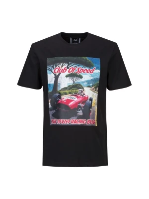 Obrázek produktu 19V69 ITALIA Tričko 'Rafael Racing 3' enciánová modrá / tmavě zelená / červená / černá