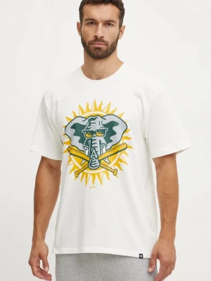 Obrázek produktu 47 brand Bavlněné tričko 47 brand MLB Oakland Athletics béžová