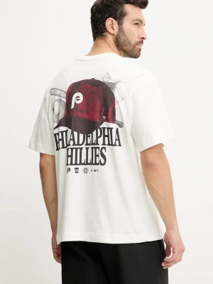 Obrázek produktu 47 brand Bavlněné tričko 47 brand MLB Philadelphia Phillies béžová