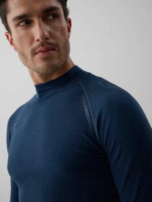Obrázek produktu 4F Běžecký longsleeve ze strukturované pleteniny pánský - denim tmavě modrý