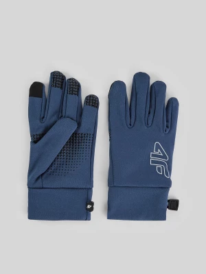 Obrázek produktu 4F Dětské pletené rukavice Touch Screen - denim Džínová