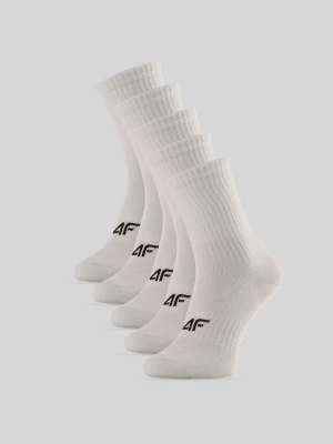 Obrázek produktu 4F Dívčí dlouhé ponožky (5-pack) - bílé