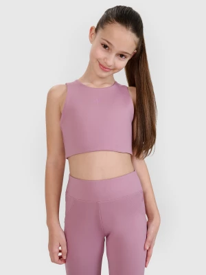Obrázek produktu 4F Dívčí sportovní rychleschnoucí crop top 4F JUNIOR | Anna Lewandowska - růžový 158 / 164 (12-14 let)