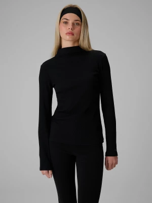 Obrázek produktu 4F Longsleeve slim z žebrované pleteniny dámský - černý