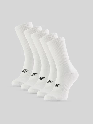 Obrázek produktu 4F Dlouhé ponožky (5-pack) pánské - bílé