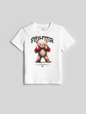 Obrázek produktu 4F T-shirt regular s potiskem dívčí - bílý