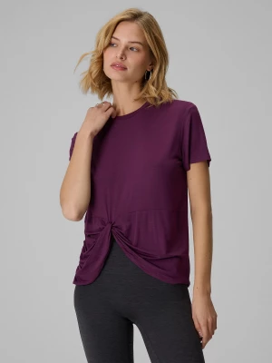 Obrázek produktu 4F T-shirt regular s řasením a modalem dámský - fialový