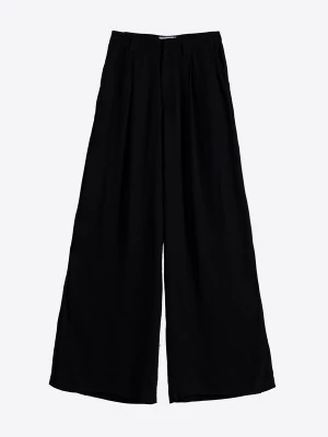 Obrázek produktu 4TAILORS Kalhoty se sklady v pase 'Crunchy' černá