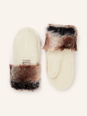 Obrázek produktu 66°North Multifunkční Sportovní Rukavice Kaldi Arctic Mittens S Umělou Kožešinou krémová / hnědá / černá