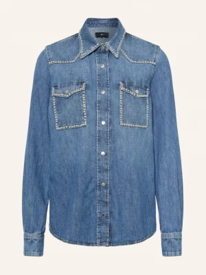 Obrázek produktu 7 For All Mankind Džínová Košile S Cvočky modrá / stříbrná
