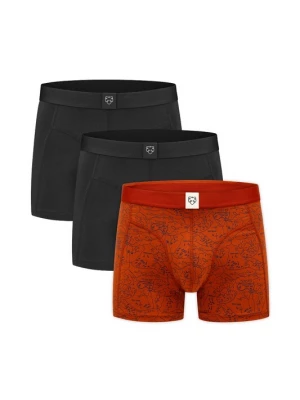 Obrázek produktu A-dam Boxerky 'Ginger Scoutmap' krvavě červená / černá