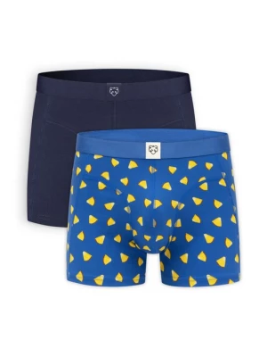 Obrázek produktu A-dam Boxerky 'Pineapple Juicy' modrá / námořnická modř / hnědá / žlutá