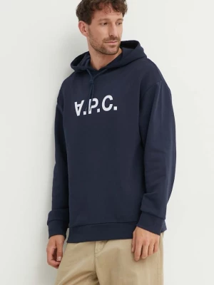 Obrázek produktu A.P.C. Bavlněná mikina A.P.C. námořnická modř