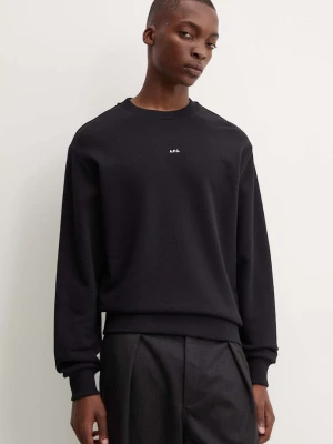 Obrázek produktu A.P.C. Bavlněná mikina A.P.C. sweat boxy micro logo GOTS černá