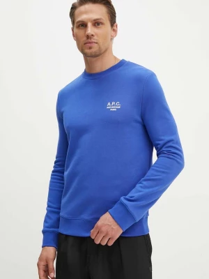 Obrázek produktu A.P.C. Bavlněná mikina A.P.C. sweat rider modrá