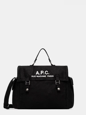 Obrázek produktu A.P.C. Bavlněná taška A.P.C. Besace Recuperation černá